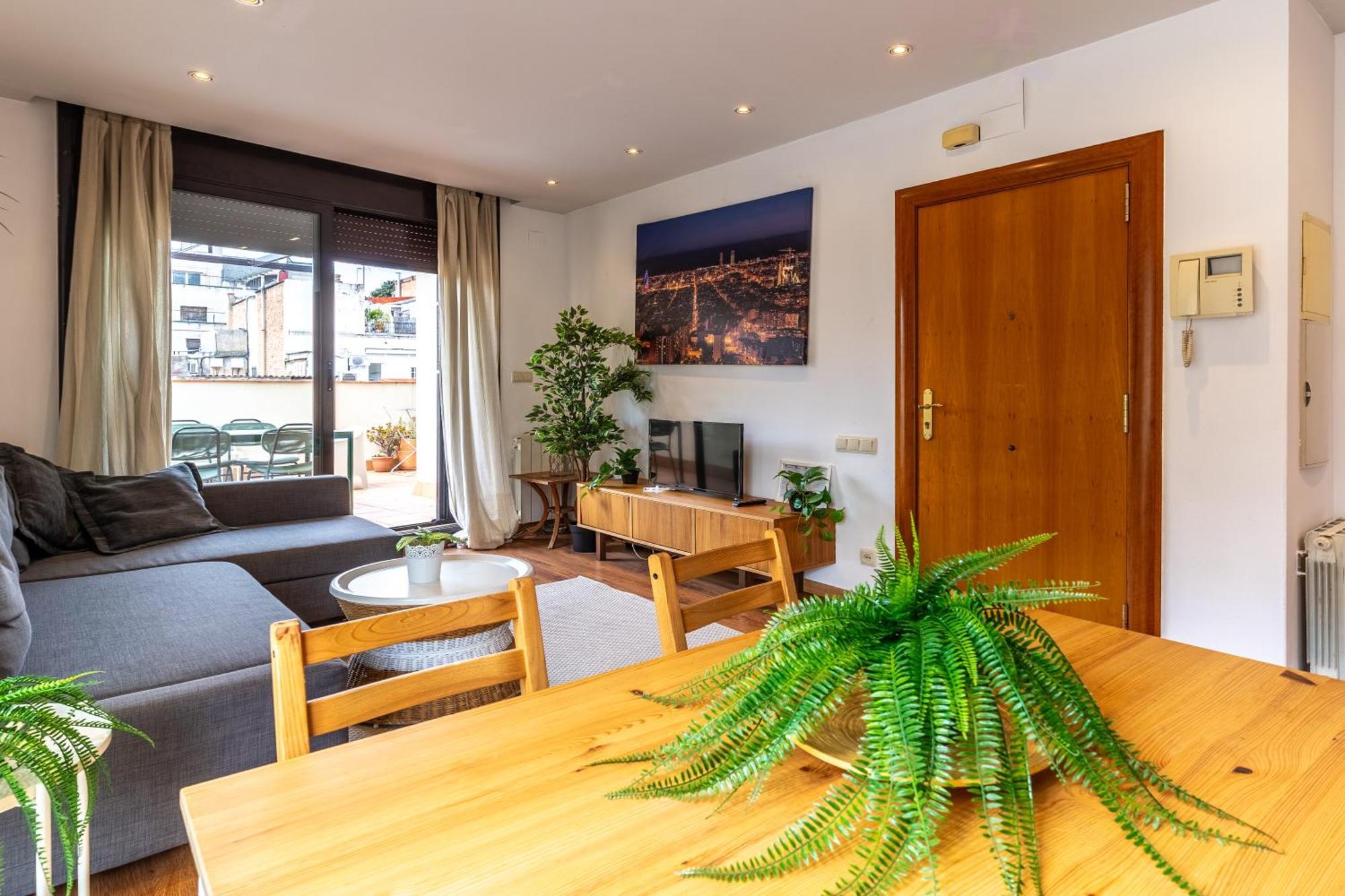 Centrico Apartamento Con Terraza Barselona Dış mekan fotoğraf